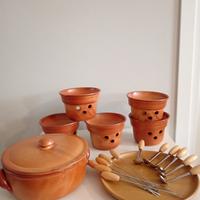 2 set per fonduta e bourguignonne/ fujot bagna cau
