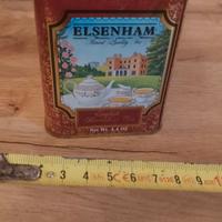 Scatola latta TEA ELSENHAM vintage Inglese.