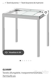Tavolo in Vetro Glivarp