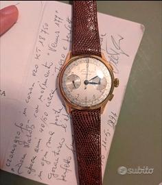 cronografo dom Watch geneve  in cassa oro 18 kt