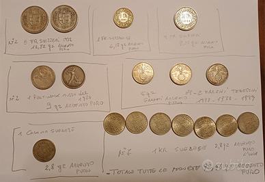 Lotto Monete Argento