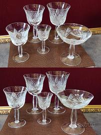 Raffinato Set di 42 bicchieri in Cristallo 