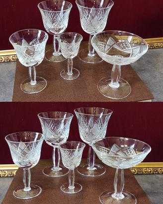 Raffinato Set di 42 bicchieri in Cristallo 