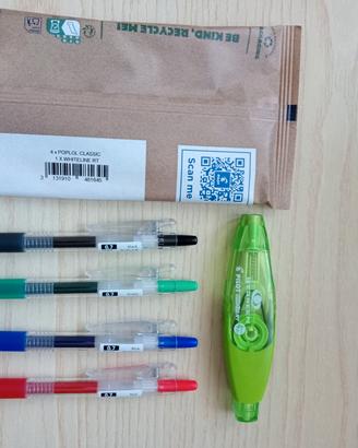 Penne 4 colori Pilot "Pop Lol" con correttore 