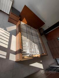 LETTO IKEA CONTENITORE + COMODINI TRASPORTO GRATIS