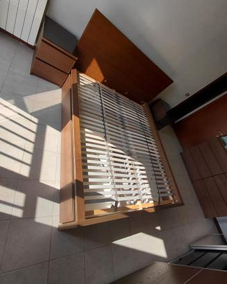 LETTO IKEA CONTENITORE + COMODINI TRASPORTO GRATIS