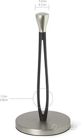 Porta asciugamani di carta - 34 cm, Nero