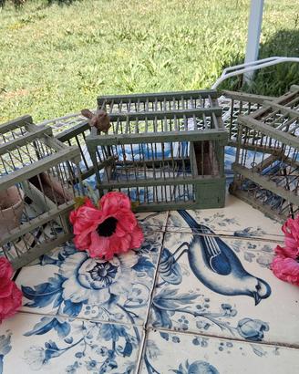 Gabbiette in legno vintage