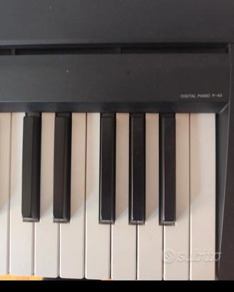 Pianoforte digitale Yamaha P-45  a tasti pesati
