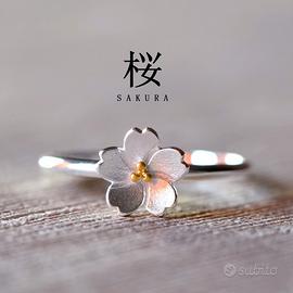 Anello Sakura in Argento 925 | Misura Regolabile