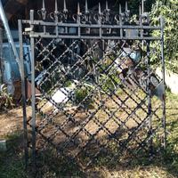 Cancello in ferro battuto a due ante