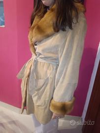 Giacca/cappotto in vera pelliccia di visone, tagli