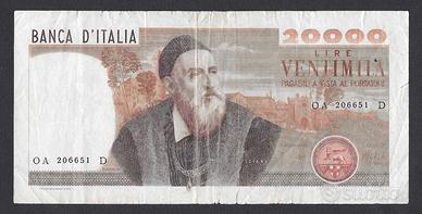 BANCONOTA LIRE VENTIMILA TIZIANO DEL 1975