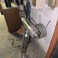 tubo rame stufa pellet attacco manicotto