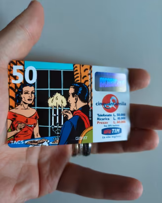 Ricaricard TIM 50.000 Lire 1998 Serie Fumetti