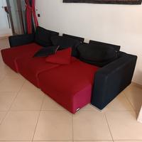 Divano con sedute estraibili 