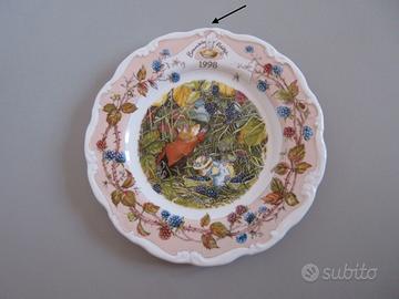 Raro Piatto Brambly Hedge 1998 Royal Doulton 21cm
