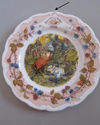Raro Piatto Brambly Hedge 1998 Royal Doulton 21cm