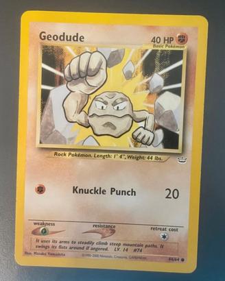 Geodude mazzo neo revelation