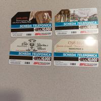 Schede telefoniche vintage usate 