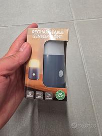 Lampada LED con sensore ricaricabile USB-C