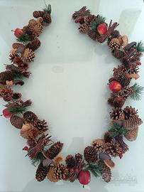 Festone Natale mele e pigne