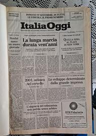 ITALIA OGGI QUOTIDIANO PRIMO NUMERO 1986