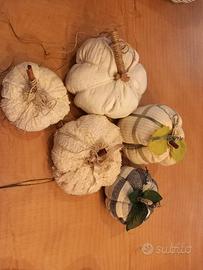 Zucche in stoffa artigianali