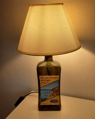 Lampada artigianale con bottiglia originale Vecchi