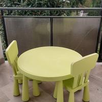 Tavolo + 2 sedie Mammut Ikea
