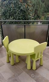 Tavolo + 2 sedie Mammut Ikea