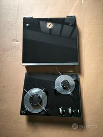 Piano cottura 2 fuochi per camper roulotte 