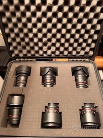 Set di 6 lenti Samyang prime attacco EF
