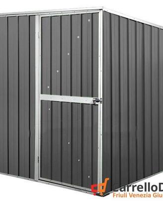 Box giardino lamiera acciaio 175x185 grigio scuro