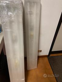 Plafoniere doppio neon 125 cm complete di neon