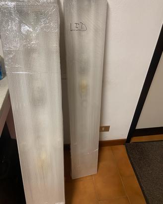 Plafoniere doppio neon 125 cm complete di neon