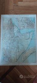 carta geografica Africa Orientale 