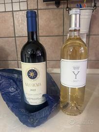 Coppia Sassicaia 2022 chateau Y d’yquem 2017