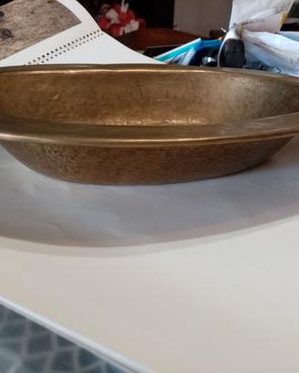 portaoggetti o svuota tasche in rame stile Bauhaus