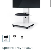 Porta TV con rotelle Spectral Tray PX601 di design