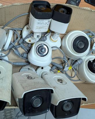 Lotto di 10 Telecamere Hikvision Analogiche