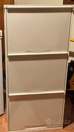 Scarpiere bianche 3 cassetti