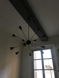 Lampadario sputnik design 50/60 stilnovo
