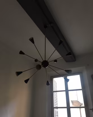 Lampadario sputnik design 50/60 stilnovo