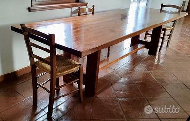 Tavolo legno massiccio essenza abete