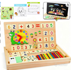 Lavagna legno Giochi Montessori per la Matematica