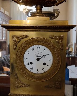 antico orologio da camino bronzo dorato ottomano