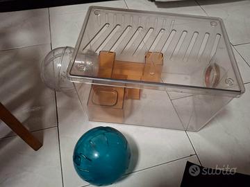 set ball e gabbietta per criceti