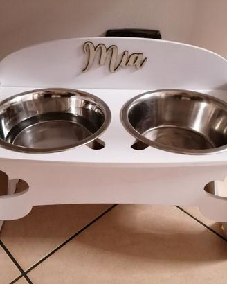 Ciotola pappa doppia e materassino memory foam 