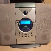 radio hifi con cassetta e cd irradio 